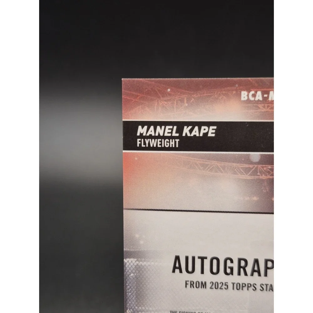 2025 Topps Stadium Club UFC Manel Kape #BCA-MKE Autograph